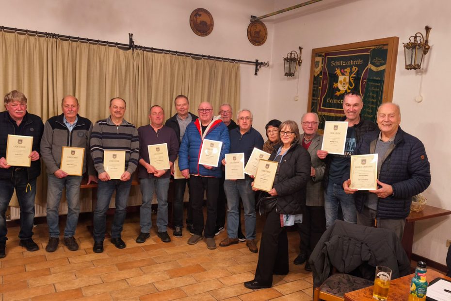 Mitglieder Ehrung Jahreshauptversammlung 2026